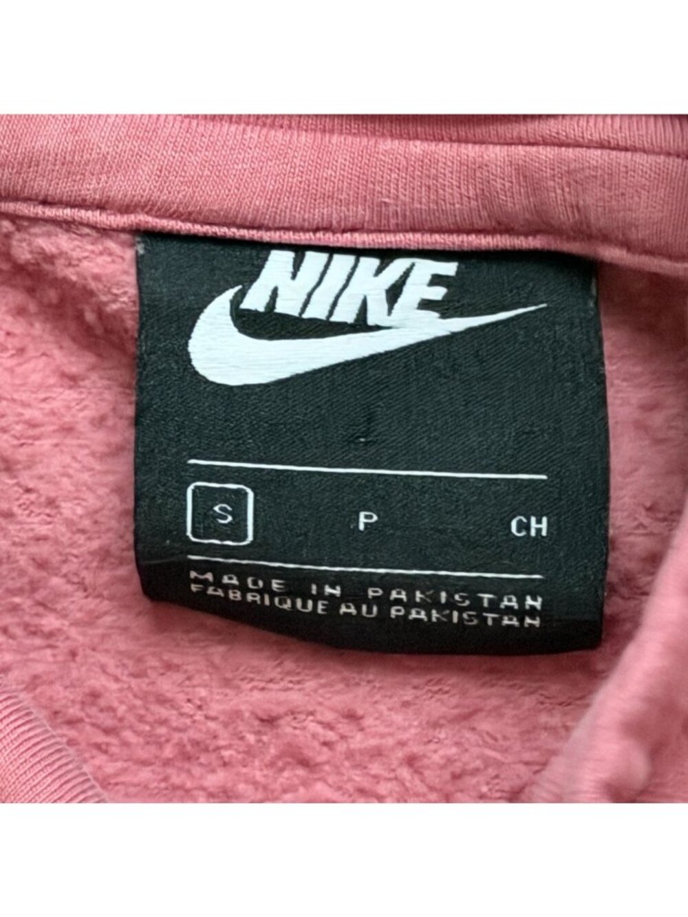 Nike Womens Funnel Neck Fleece Hoodie/Sweatshirt-Pink-Small-GUC - Picture 3 of 4
